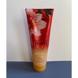 Bath & Body Works Japanese Cherry Blossom GOLDEN SUGAR SCRUB 8 oz SEALED NEW